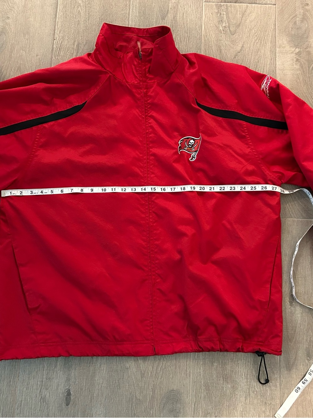 NFL Team Apparel On-Field Jacket Reebok Buccaneers XL Liner